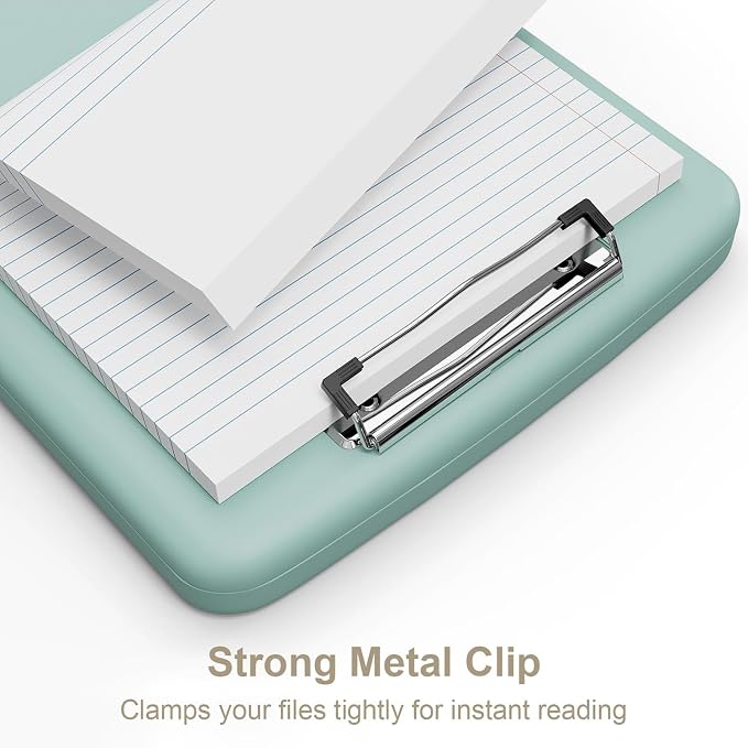 Piasoenc Clipboard with Storage, 8.5 x 11 Organization Box with Pen Holder and - Image 4
