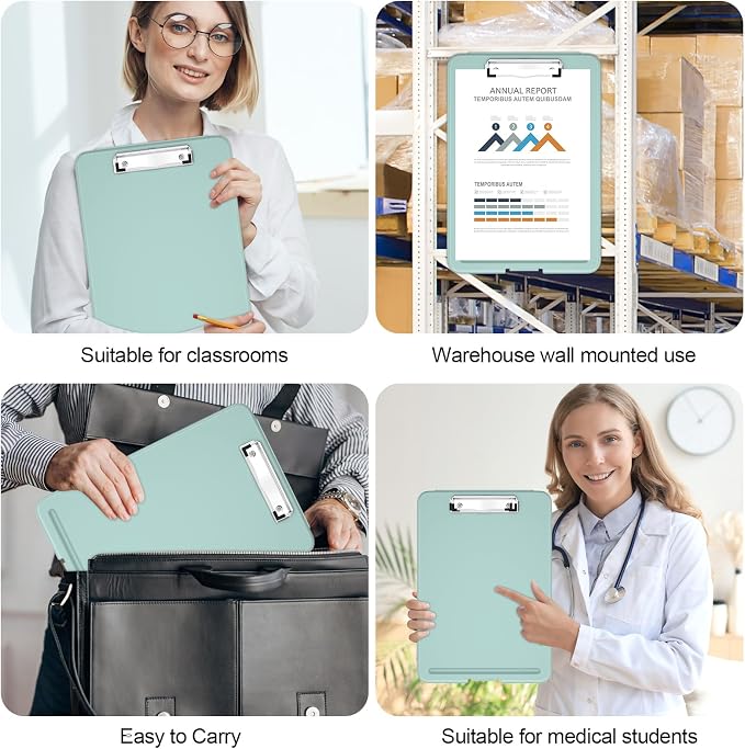 Hongri Clipboard with Storage, 8.5 x 11 Clip Board Foldable, Size 13.4 x 9.4 X - Image 7