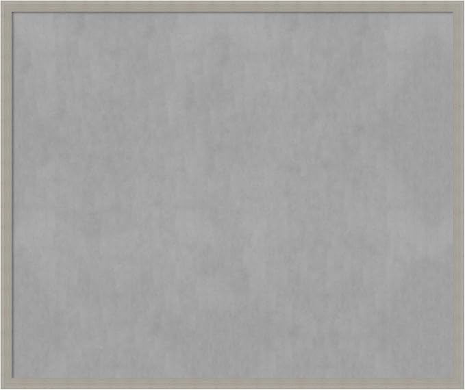 Amanti Art Grey Framed Magnetic Board 42x50 Oversize Vision Board by AmantiArt