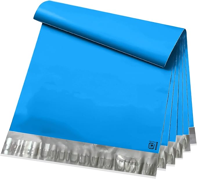 POLYSELLS 24x24 Blue Poly Mailers, 100 Pack – Extra Large Self Seal Shipping by POLYSELLS