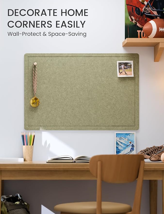 Fluxynara Bulletin Board, 35.4" x 23.6" Cork Board Alternative - Image 4