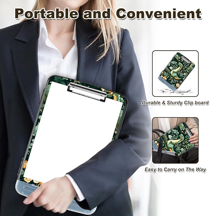 Clipboard with Storage, Nursing Clip Board 8.5 x 11 Storage Organization Box - Image 3