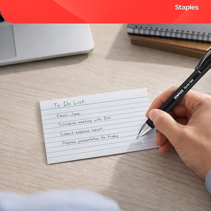 Staples Index Cards, Micro‑Perforated, 150 Cards – Tear‑Off Ruled Cards - Image 4