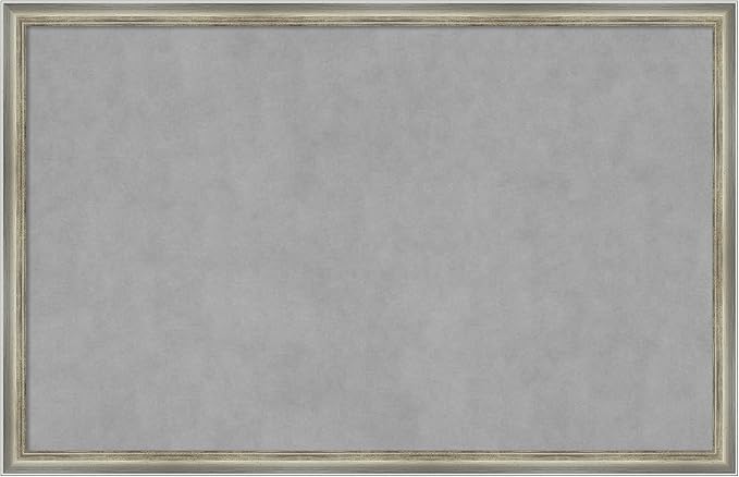 Amanti Art Silver Framed Magnetic Board 22x34 Large Vision Board by AmantiArt