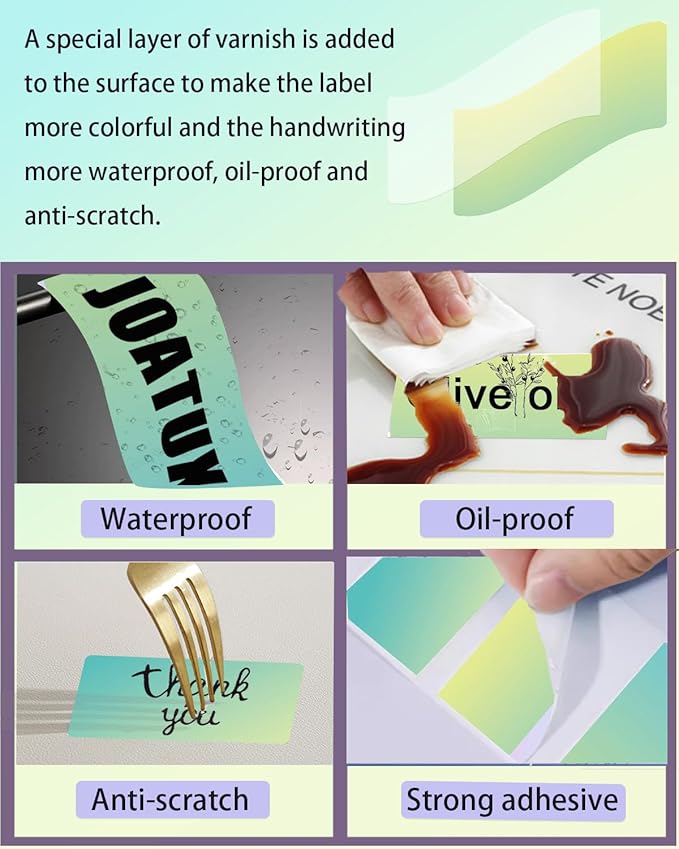 2.25 x 1.25 Thermal Labels, Self-Adhesive Address Shipping Barcode Thermal Stickers,Thermal Printer Labels Compatible with Rollo & Zebra & MUNBYN, 800 Labels for Printer, Gradient Green-DeskLoop Office