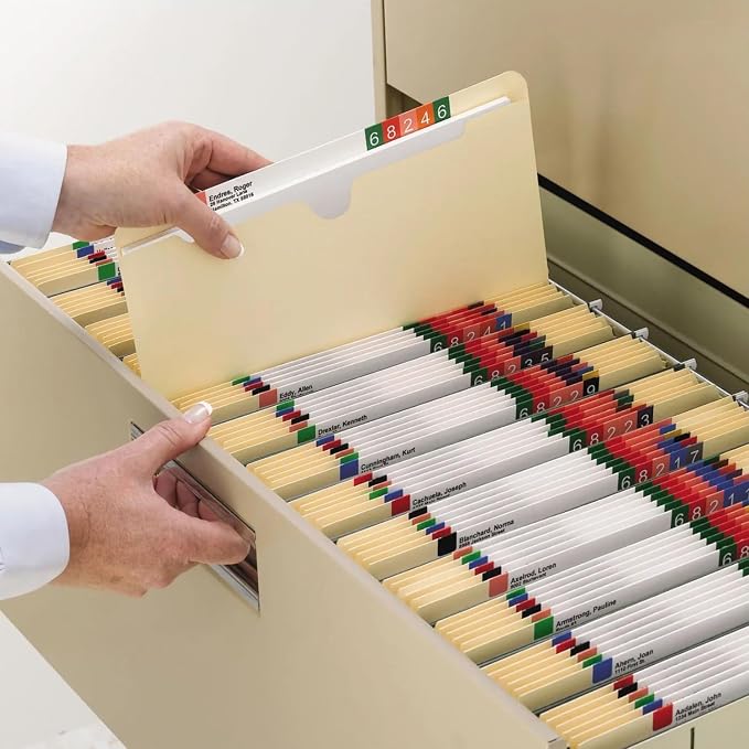 1InTheOffice File Jacket Folders, Letter Size, Reinforced Straight-Cut Tab - Image 6