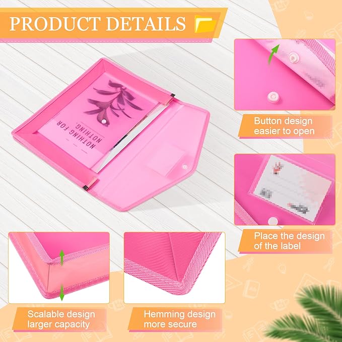 Epakh 14 Pack Plastic Expanding File Folders Expandable File Folder - Image 4