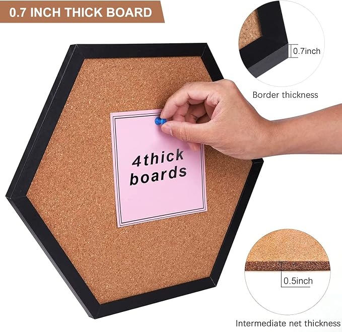 Cork Board Bulletin Board, Cork Boards - Image 3