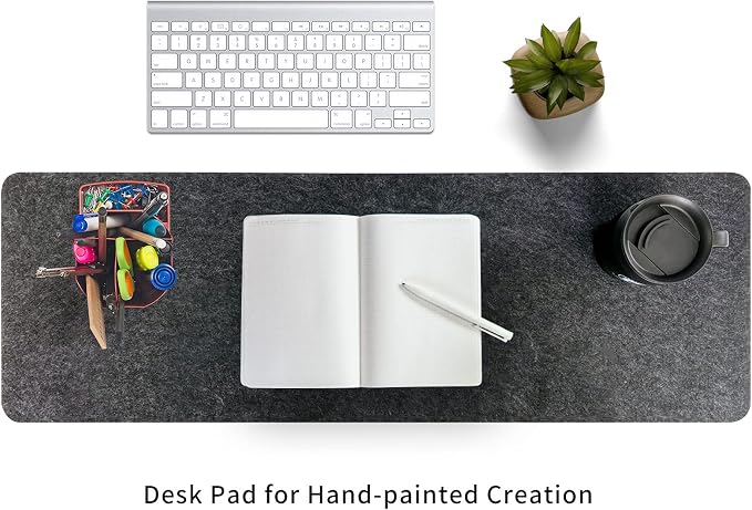Felt Desk Mat | Computer Mat for Desk | Large Felt Mouse Pad and Keyboard Mat | - Image 6
