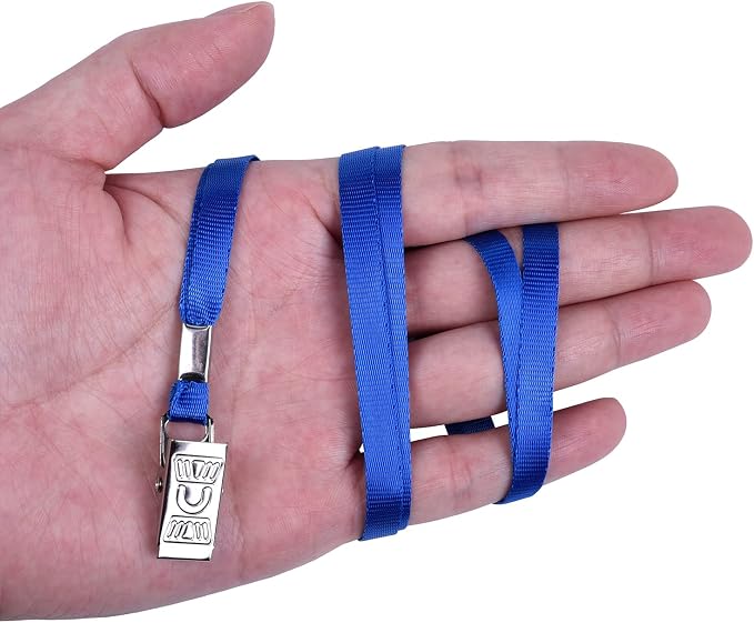 Wisdompro Lanyard with Bulldog Clip, 20 Pack of 17 inch Flat Nylon Neck Lanyard - Image 4