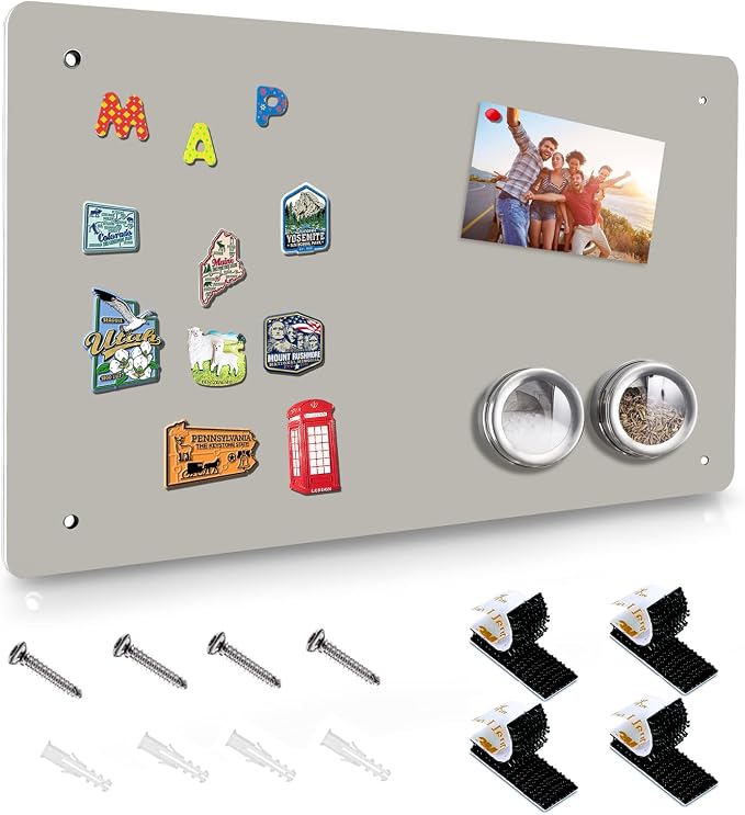 Magnetic Board, 17.5" x 11.4" Magnet Bulletin Board to Display Magnetic Notes by HYHOSHI