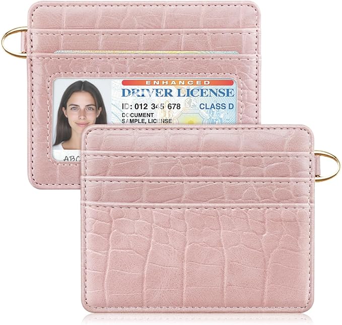 Slim Credit Card Holder Crocodile Wallet Women Thin Alligator Wallets RFID by Simikol