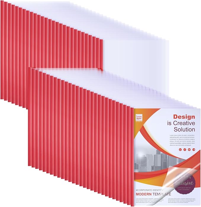 Thenshop 100 Pcs Clear Report Covers by Thenshop