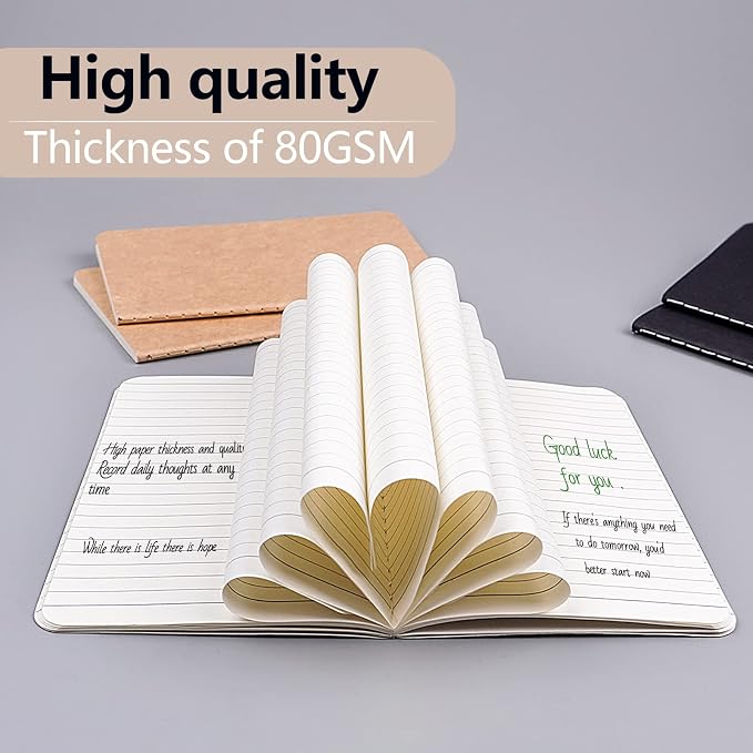 Gwybkq Mini Notepads Bulk 60 Pack Small Journal Pocket Notepad Kraft - Image 5
