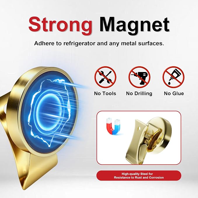 Magnetic Clips Heavy Duty 10 Pack | Strong Force Magnet Clips - Image 3