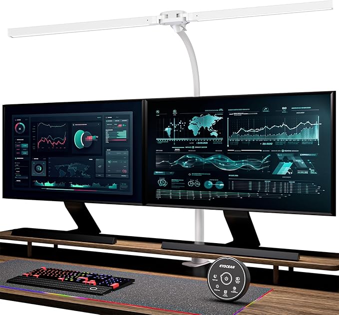 EYOCEAN Desk Lamp with Clamp, 31.5" LED Desk Lamp by EYOCEAN