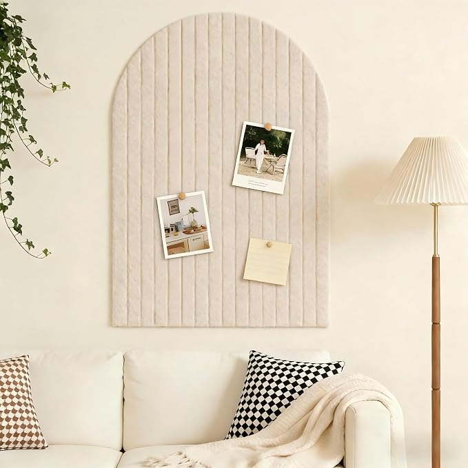 Large Arched Felt Bulletin Board, Sized 36" x 24" - Image 4