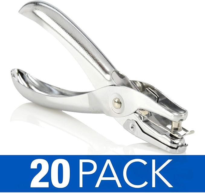 Swingline 1 Hole Punch, Hole Puncher, 5 Sheet Punch Capacity, Chrome 20-Pack - Image 6