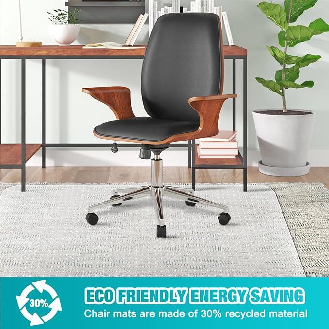 BesWin Office Chair Mat for Carpeted Floors, Easy Glide and Flat Without Curling - Image 7