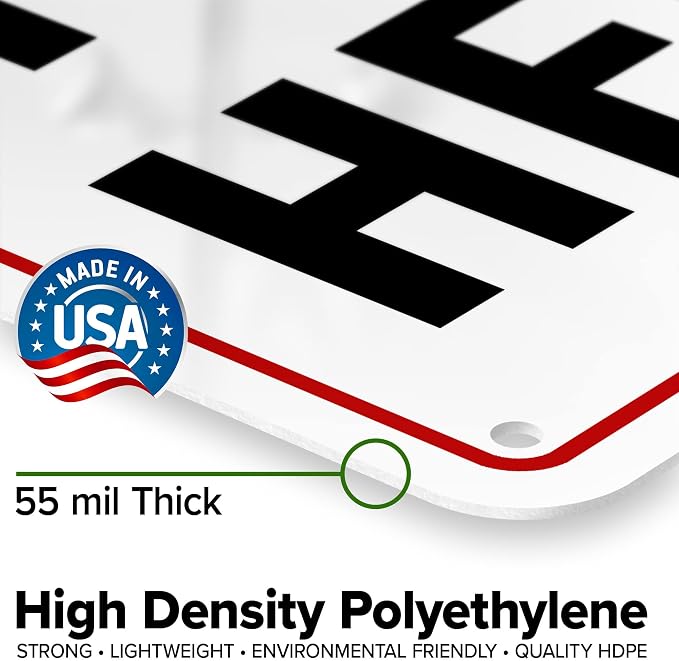 Custom Arrow, Custom Directional Sign, Up Arrow, 7x10 Inches, 55 mil thick HDPE - Image 3