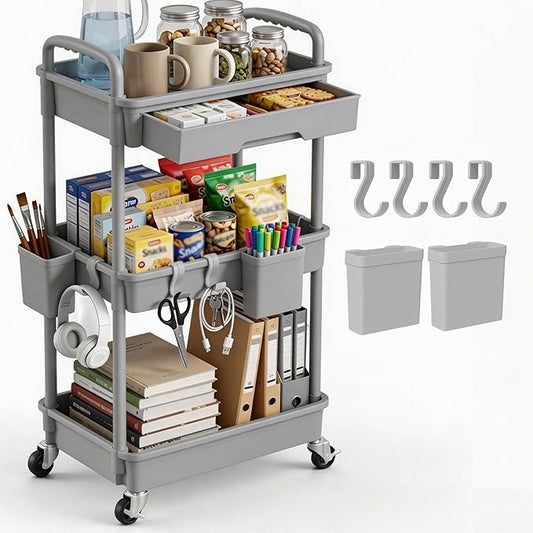 3 Tier Rolling Utility Cart by LLMRR