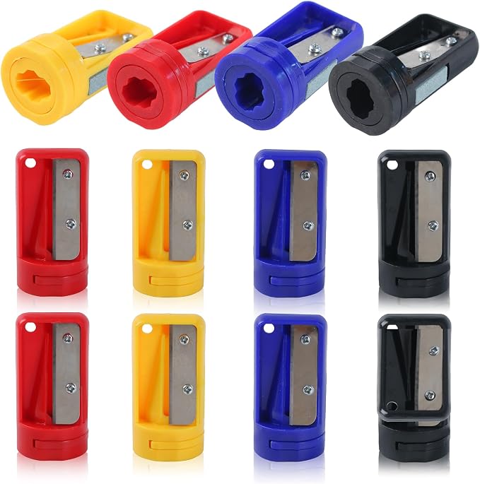 12 Pack Carpenter Pencil Sharpener Portable Manual Pencil Sharpener Cutter by Unknown