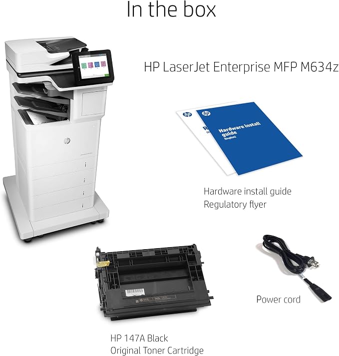 HP LaserJet Enterprise MFP M634z Monochrome All-in-One Printer - Image 3