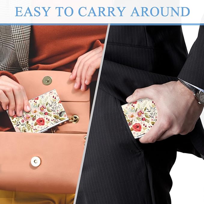2 Pack Business Card Holder，Color Printing Men's and Women's Business Card - Image 6