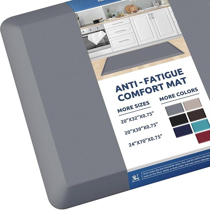 KitchenClouds Kitchen Mat Cushioned Anti Fatigue Rug 20"x39" Water Resistant by KitchenClouds