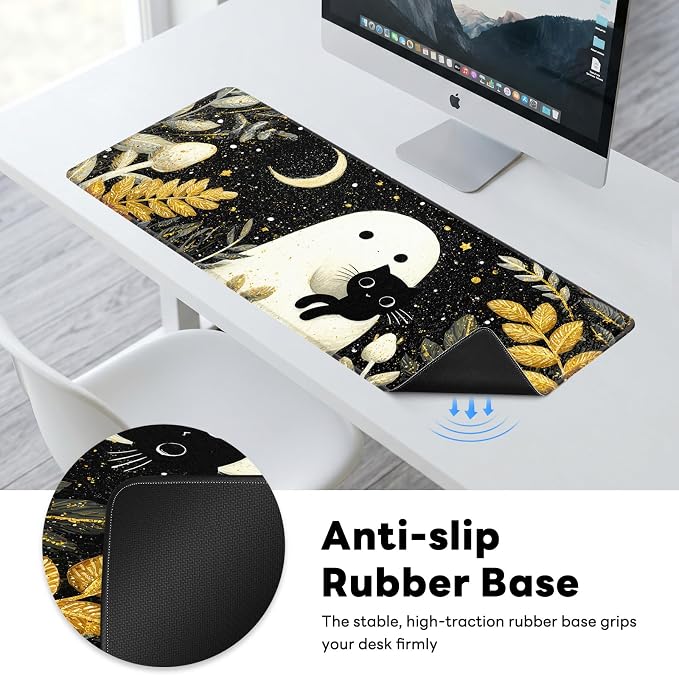 Desk Mat, Big Desk Pad, 31.5x11.8 Inches Extended Big Gaming Mouse Pad - Image 6