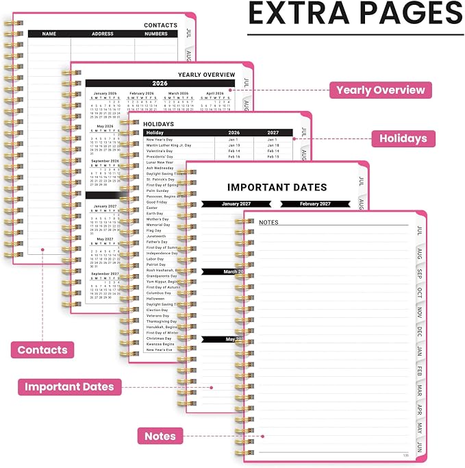 Planner 2026-2027 for Women & Men, Academic Monthly and Weekly Calendar Planner - Image 5