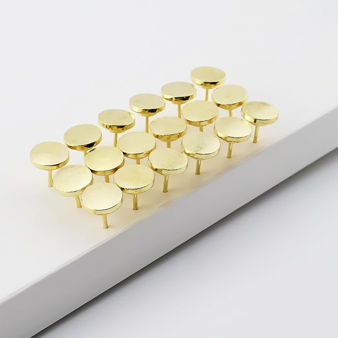 30 Pcs Metal Push Pins Gold Thumb Tacks or - Image 6