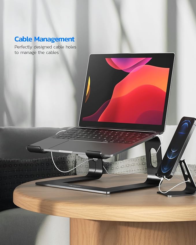 Nulaxy Laptop Stand, Ergonomic Aluminum Laptop Computer Stand, Detachable - Image 6