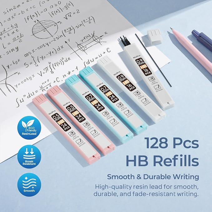 Nicpro 6PCS Pastel Mechanical Pencil Set - Image 4