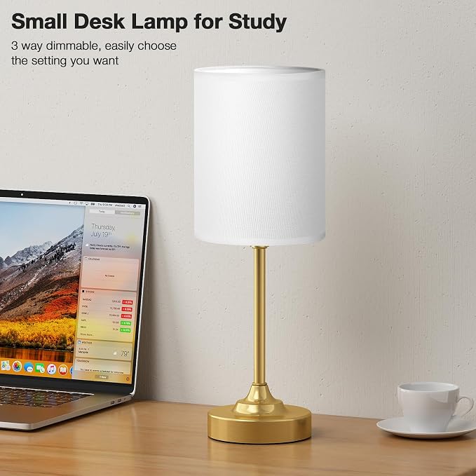 Fenmzee Gold Nightstand Bedroom Lamp - Image 3