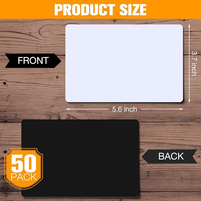 Spakon 50 Pack Dry Erase Blank Magnetic Labels Magnets Multipurpose Erasable - Image 2