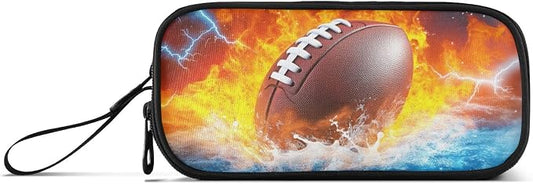 DVGMBXY Football Water and Fire Pencil Case Box by Unknown
