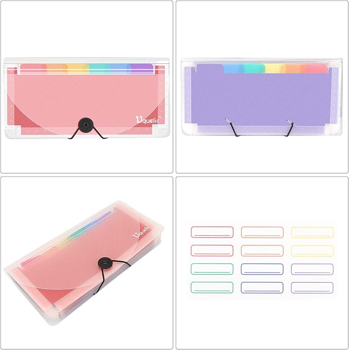 Uquelic Stand Receipt Organizer Folder - Image 5