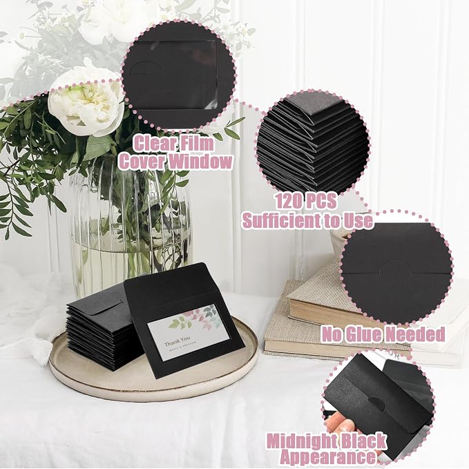 120 Packs Gift Card Envelopes Sleeves Credit Card Size - Image 5