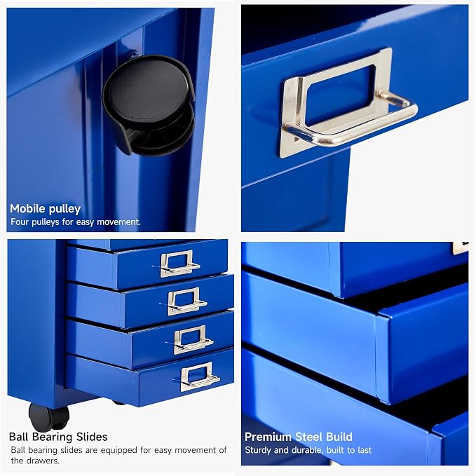 File Cabinet MINI 10 Tier Metal File Organizer Document Organizer - Image 4