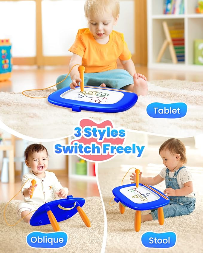 Seimome Toddlers Toys Ages 1-3, Magnetic Drawing Board, Doodle Board Pad - Image 2
