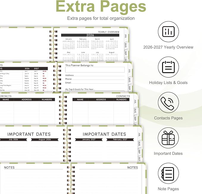 Planner 2026-2027, Weekly and Monthly Academic Year Calendar Planner, July 2026 - Image 5