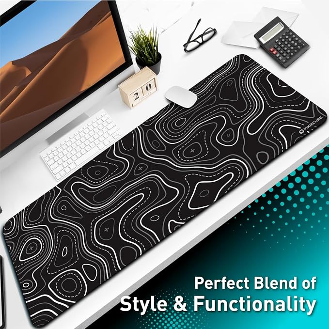 Pixiecube Minimalist Topographic Map Mouse Pad - Image 6