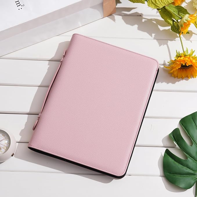 Wonderpool Travel Zippered Portfolio 3 Ring Binder A4 Padfolio Document Case - Image 3