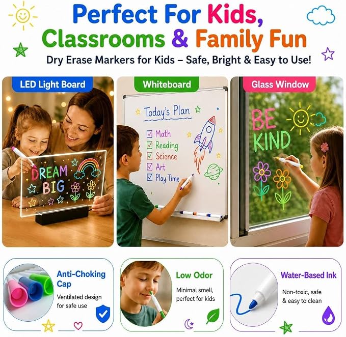 14 Colors Light Board Markers for LED Note Board - Image 5