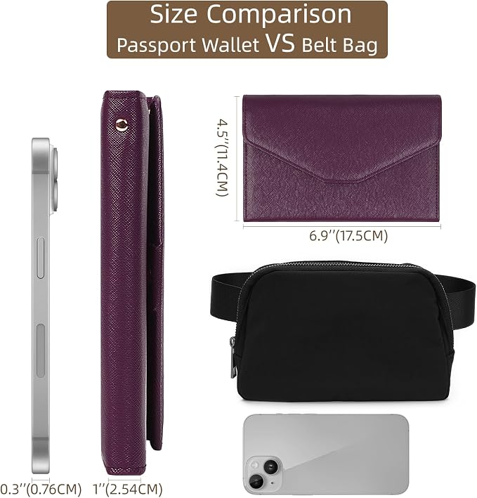 ZOPPEN Mulit-purpose Rfid Blocking Passport Holder Travel Wallet Passport and - Image 4