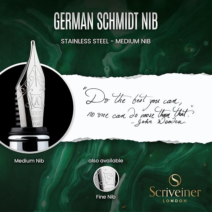 Scriveiner British Racing Green Fountain Pen - Image 5