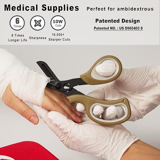 MEUUT 2 Pack Medical Scissors Trauma Shears - Image 6
