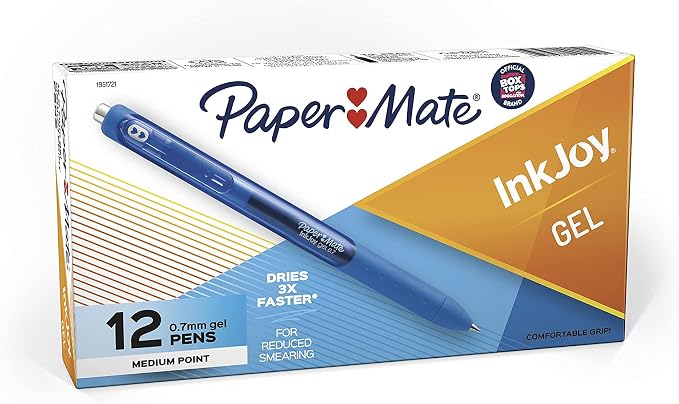 Paper Mate InkJoy Gel Pens, Medium Point, Pure Blue by Unknown