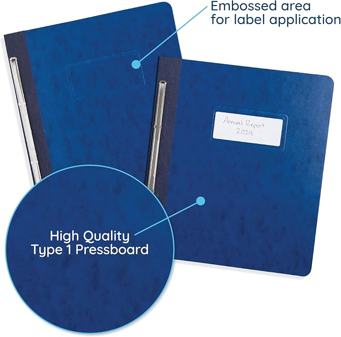 25 Blue Summit Supplies Pressboard Report Cover, Pressboard Binder 8.5x11 - Image 5